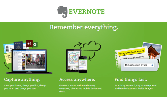 Evernote Peek