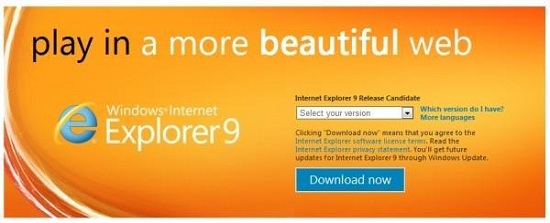 مايكروسفت تحدث نسخة Explorer 9 RC