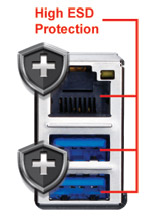  High ESD Protection for USB and LAN
