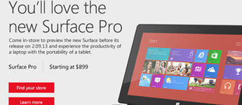 مايكروسوفت تدعو المُستخدمين لتجرُبة الجهاز اللوحي Surface Pro بالمجان مايكروسوفت تدعو المُستخدمين لتجرُبة الجهاز اللوحي Surface Pro بالمجان