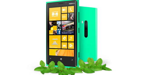 Mint-green-version-of-Nokia-Lumia-920-appears-logo