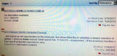 طرح جهاز Motorola Xoom في 17 شباط وبسعر 700$