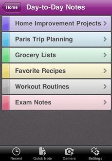 تطبيق Microsoft OneNote خاص لهواتف I-Phone