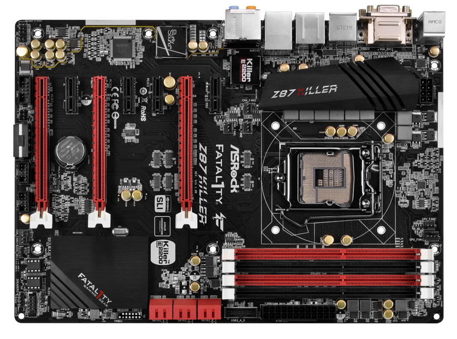 ASRock تصدر لوحتهاالجديدة الخاصة بالاعبين Fatal1ty Z87 Killer