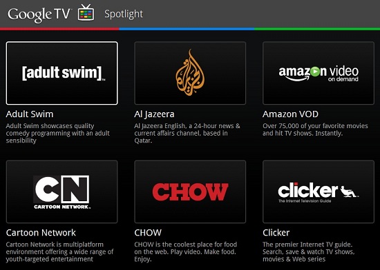 قناة الجزيرة ضمن قائمة تلفاز Google TV
