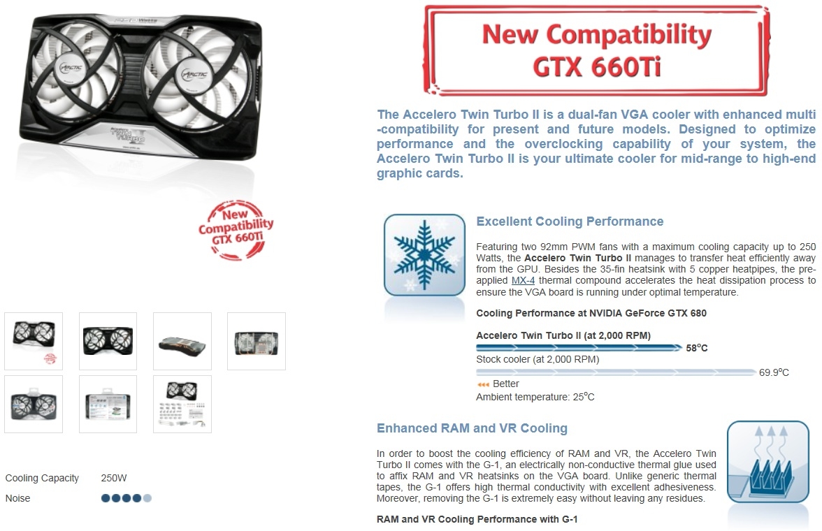 Arctic Cooling تقدم أربعة مشتتات متوافقة مع بطاقة Nvidia GTX 660Ti