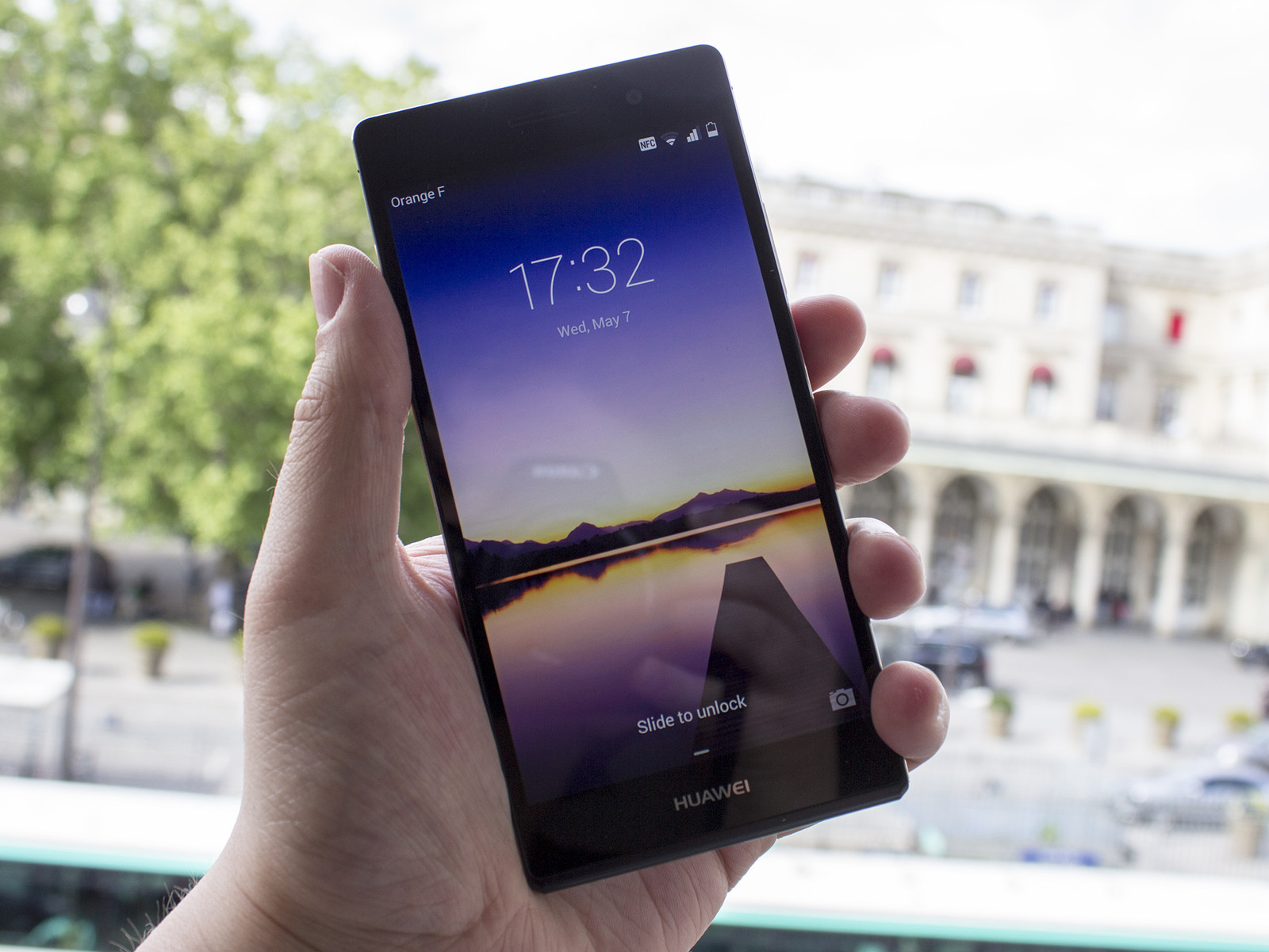 ascend p7 black front