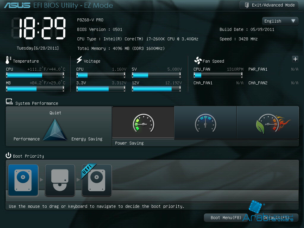 Asus P8Z68-V Pro - Arabhardware