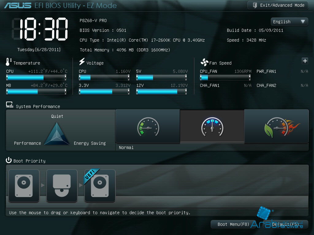 Asus P8Z68-V Pro - Arabhardware