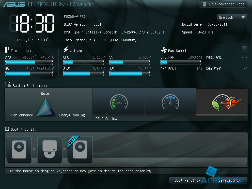 Asus P8Z68-V Pro - Arabhardware