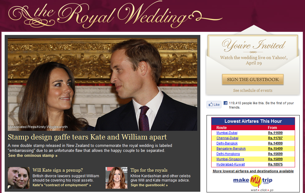 yahoo royal wedding