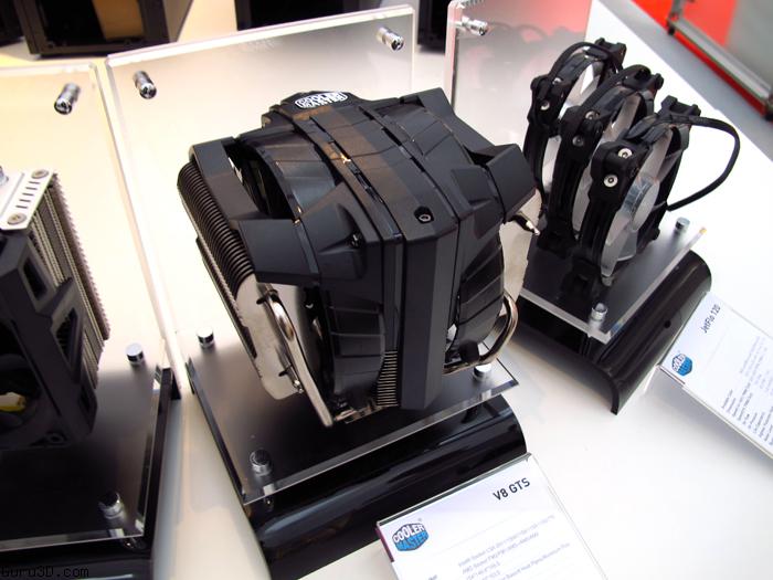 cooler master shows tpc 612 and v8 gts coolers at cebit.-02