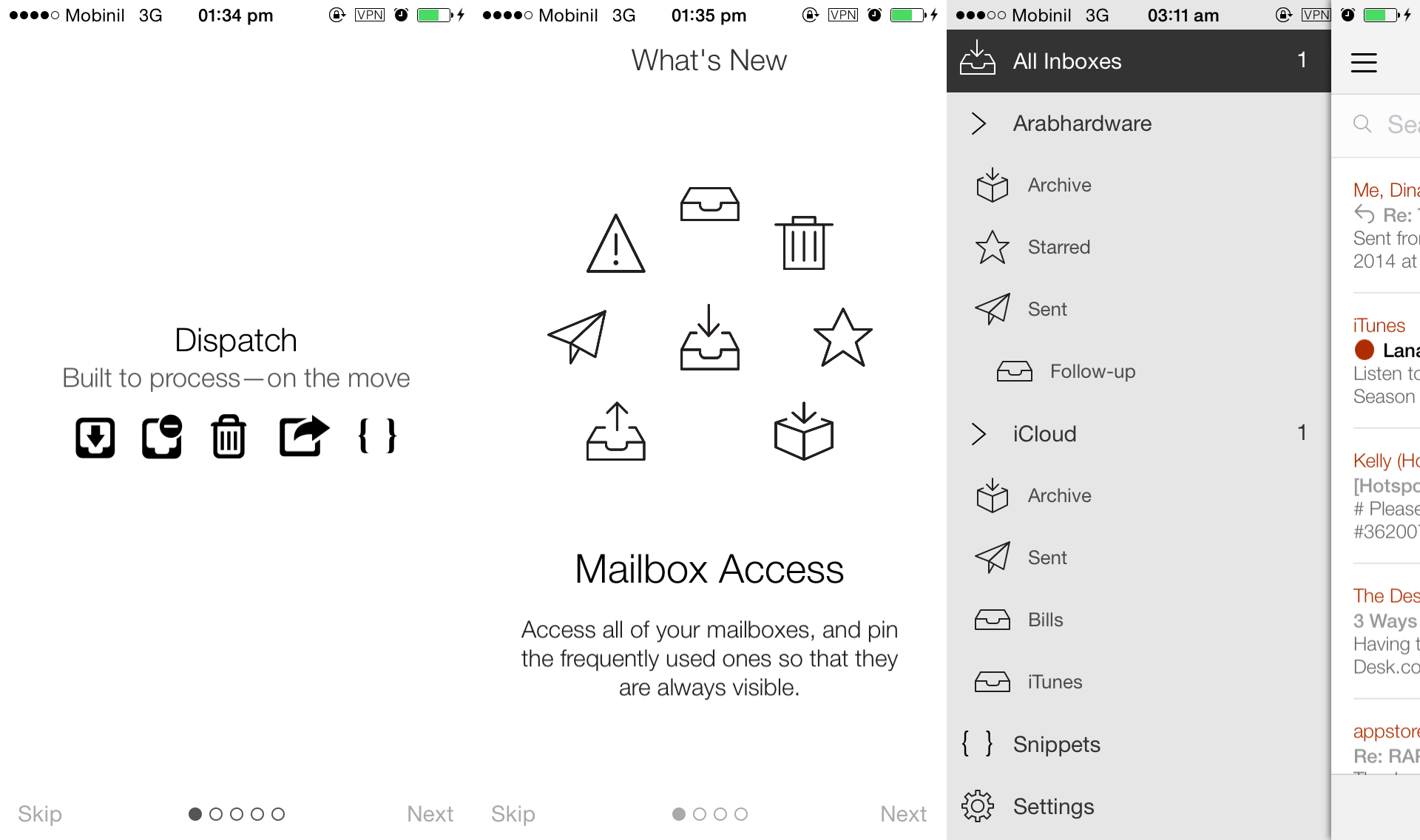 Dispatch Mail App