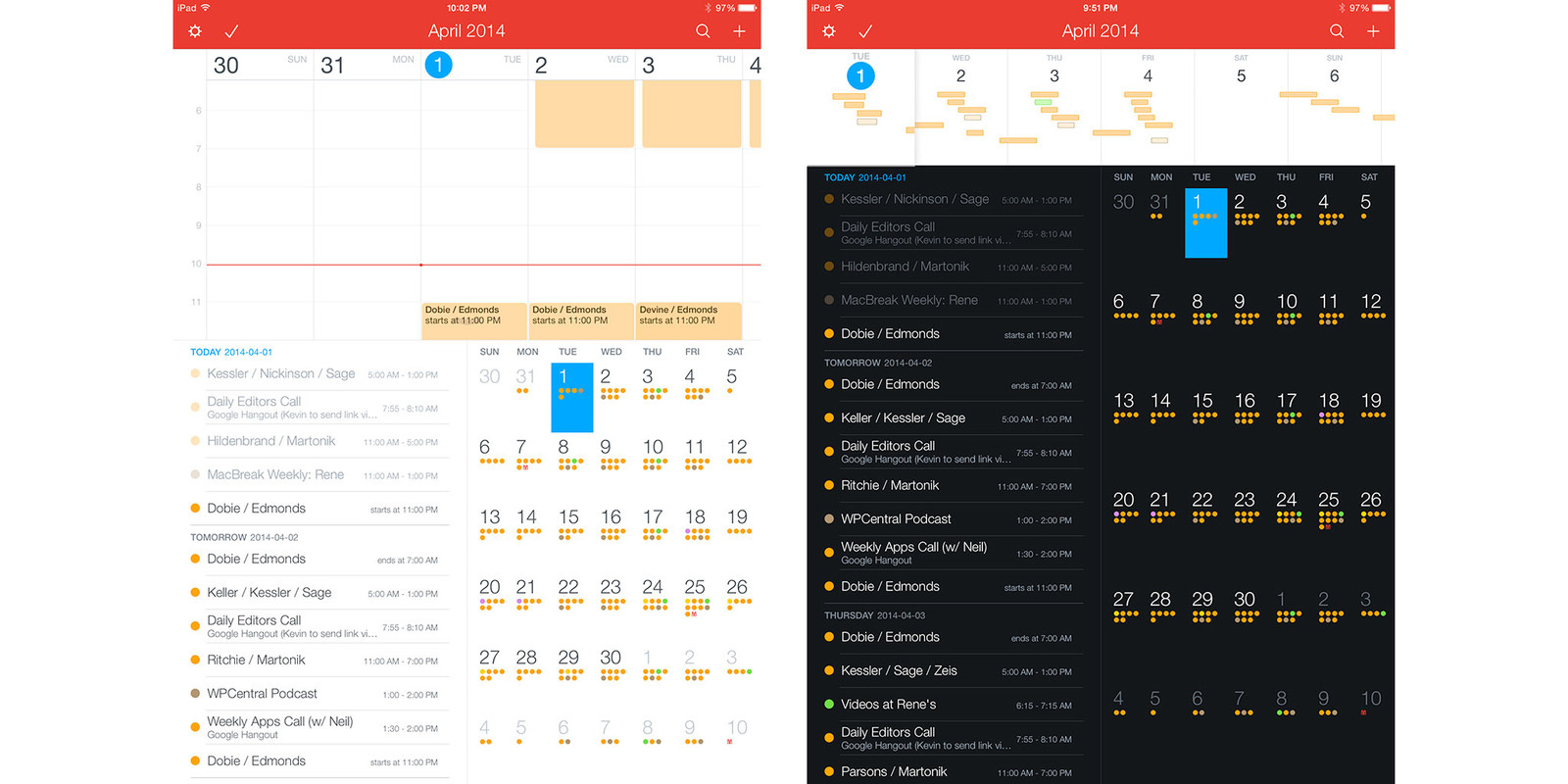 fantastical ipad themes screens