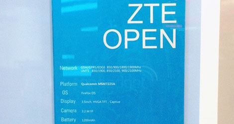 firefox os running zte open specs revealed before launch-logo