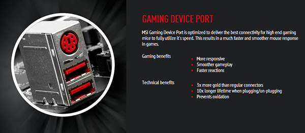 gaming device port