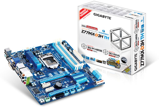  اللوحة الأم الجديده Gigabyte GA-Z77MX-D3H-TH Micro-ATX