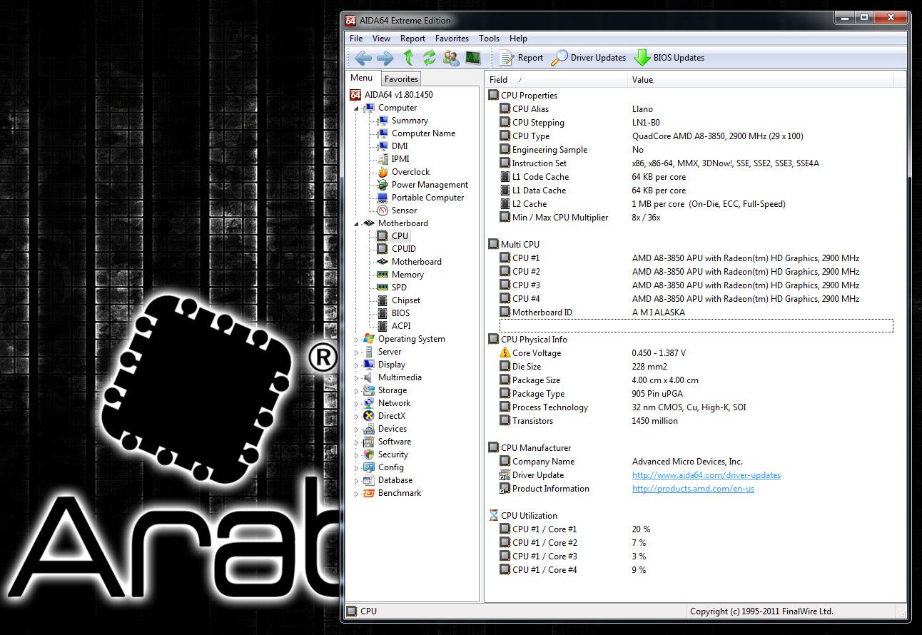 AMD A8-3850 Llano APU Review - Arabhardware