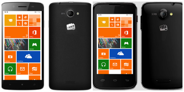 شركة Micromax تطرح هاتفين يعملان بنظام ويندوز فون 8.1 شركة Micromax تطرح هاتفين يعملان بنظام ويندوز فون 8.1