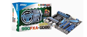 MSI 990FXA-GD80 تحصل علي دعم لمُعالج FX-9590 الوافد الجديد من AMD