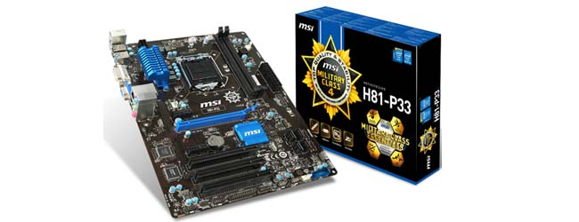 MSI تُطلق اللوحة الرئيسية H81-P33