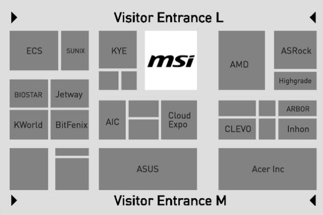 msi computex booth