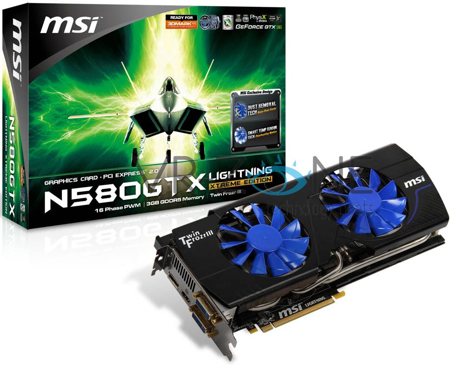 أولى صور بطاقة MSI N580GTX Lightning Xtreme