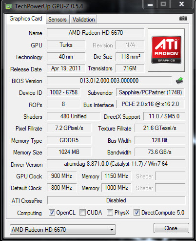 Sapphire HD6670 Review - Arabhardware Reviews