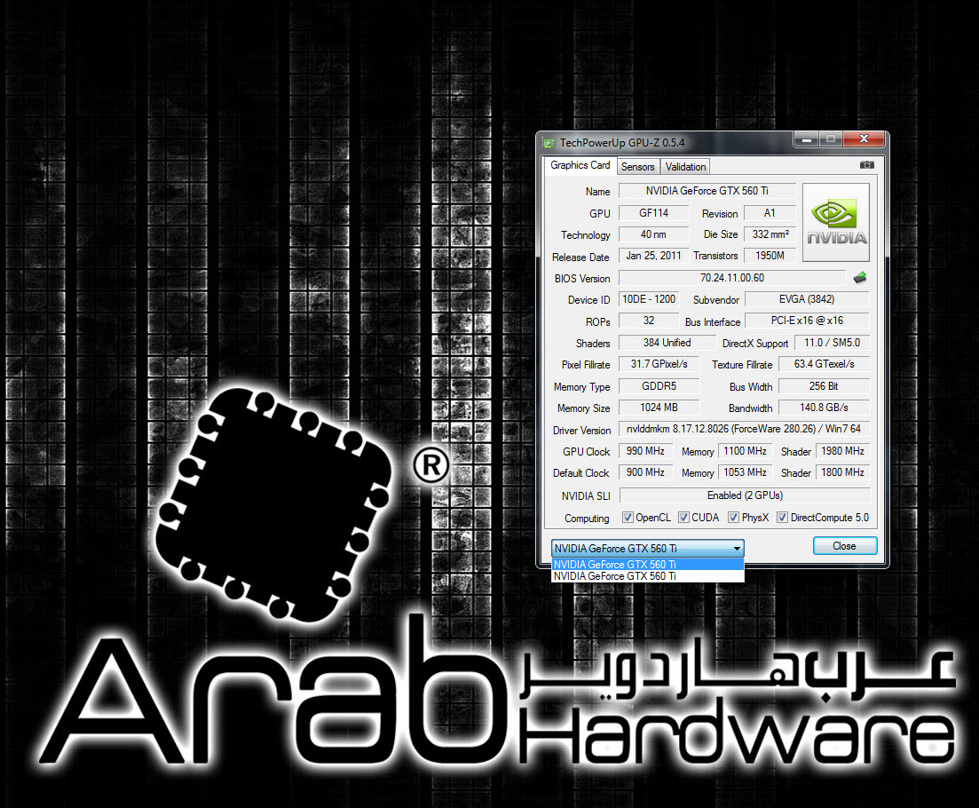 EVGA GTX560Ti Maximum Edition SLI - Arabhardware Reviews