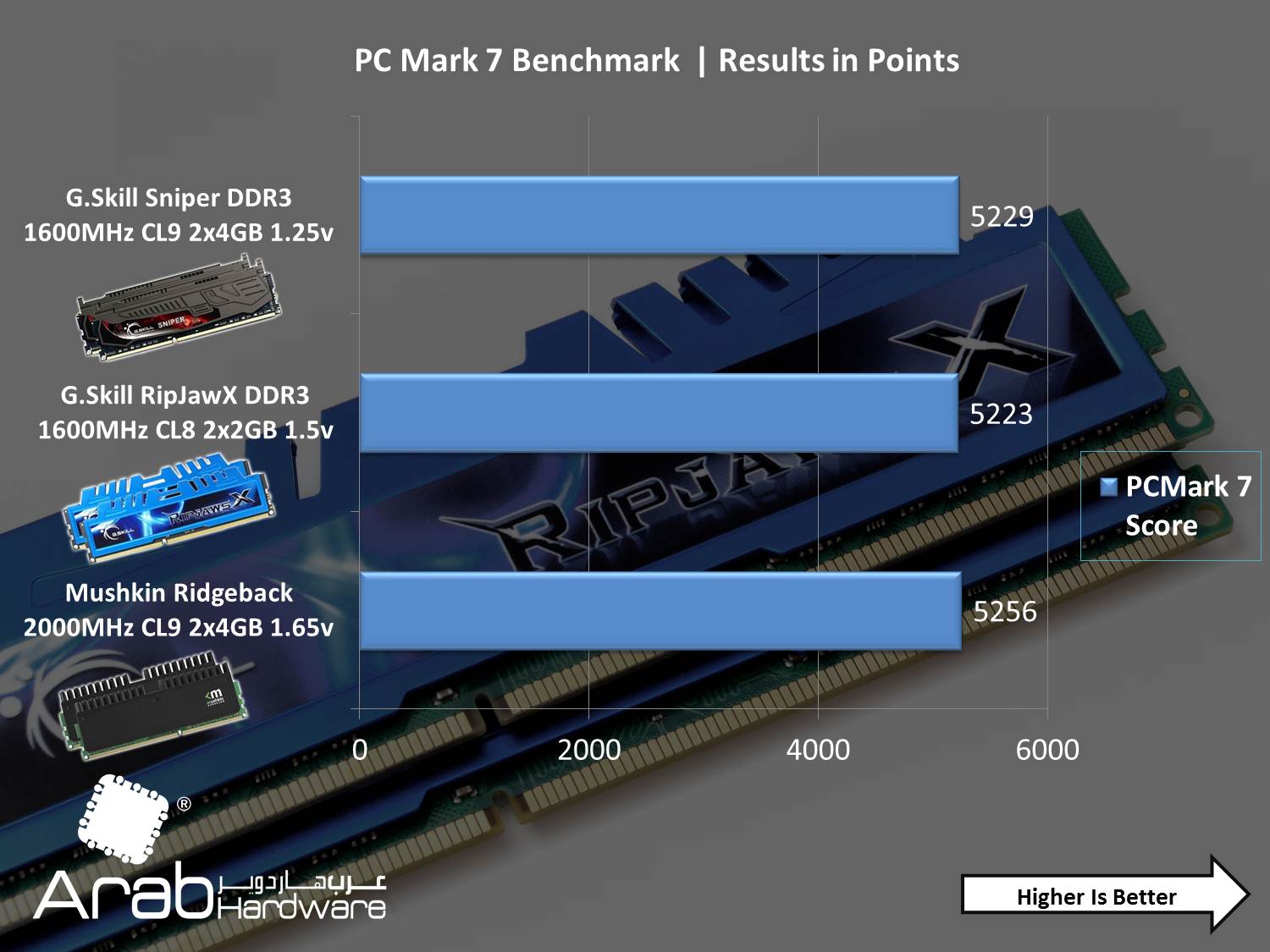 G.Skill RipHawsX 1600MHz DDR3 CL8 (2GBx2) Review - Arabhardware