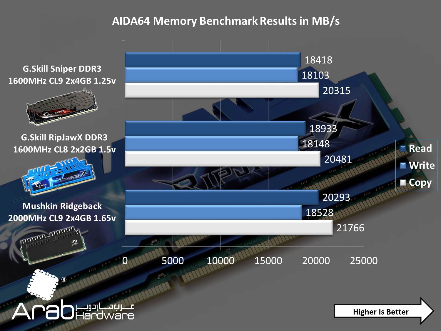 G.Skill RipHawsX 1600MHz DDR3 CL8 (2GBx2) Review - Arabhardware