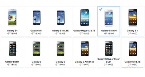 samsung galaxy s4 mini appears on the samsung apps website-logo