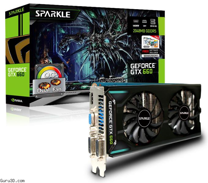 sparkle dual fan series sparkle gtx 660-01