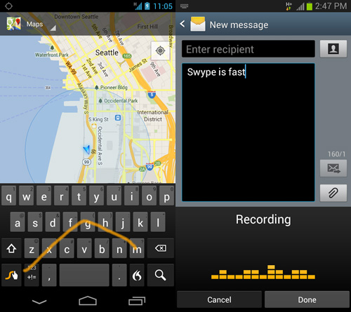 أفضل 7 تطبيقات لوحة المفاتيح لنظام اندرويد swype-keyboard