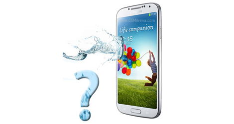there may be a water resistant galaxy s4 on the way-logo