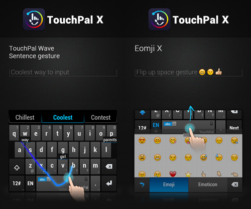 أفضل 7 تطبيقات لوحة المفاتيح لنظام اندرويد touchpal-x-keyboard