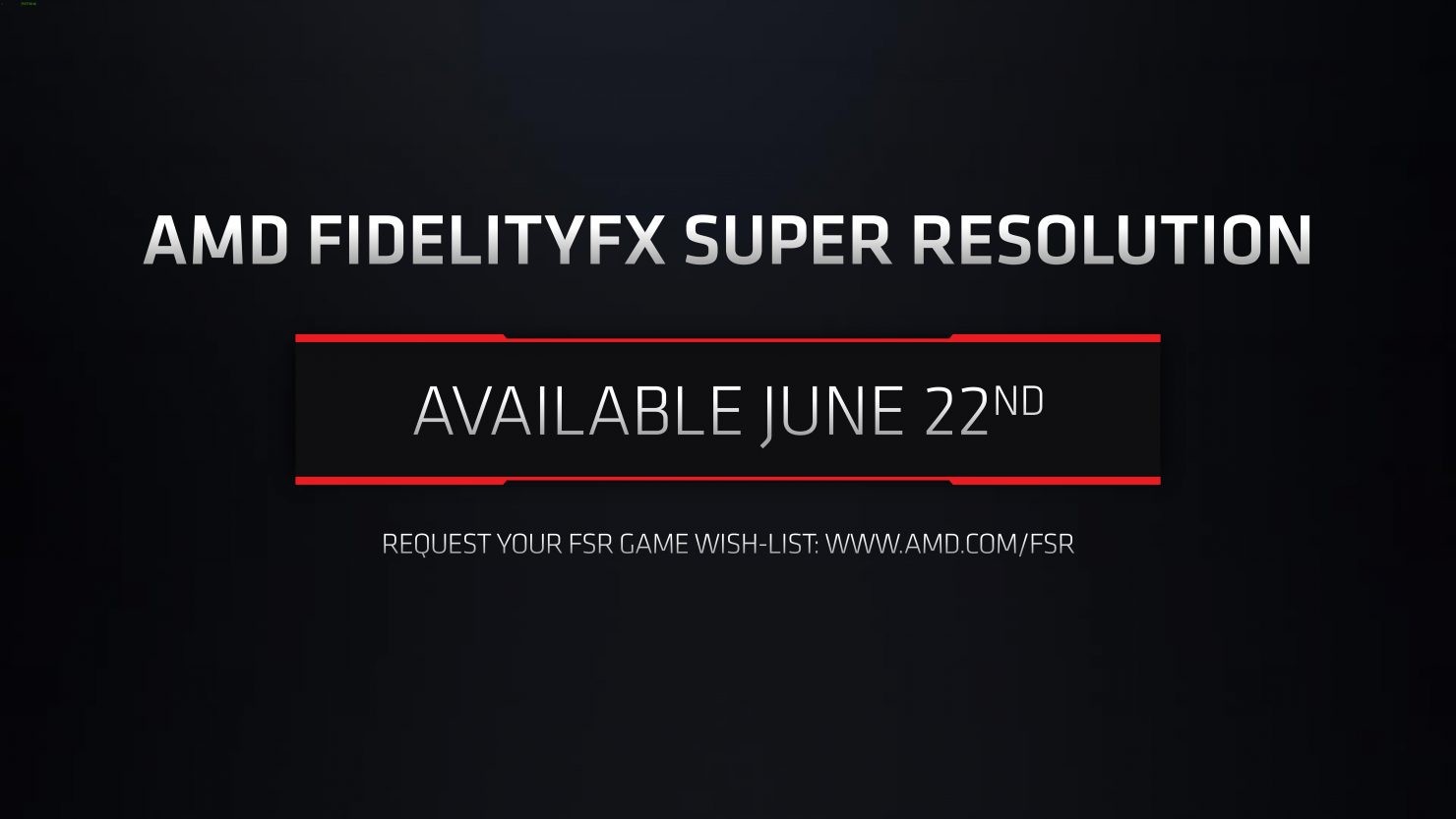 شركة AMD تطلق بشكل رسمي  تقنية FSR أو FidelityFX Super Resolution