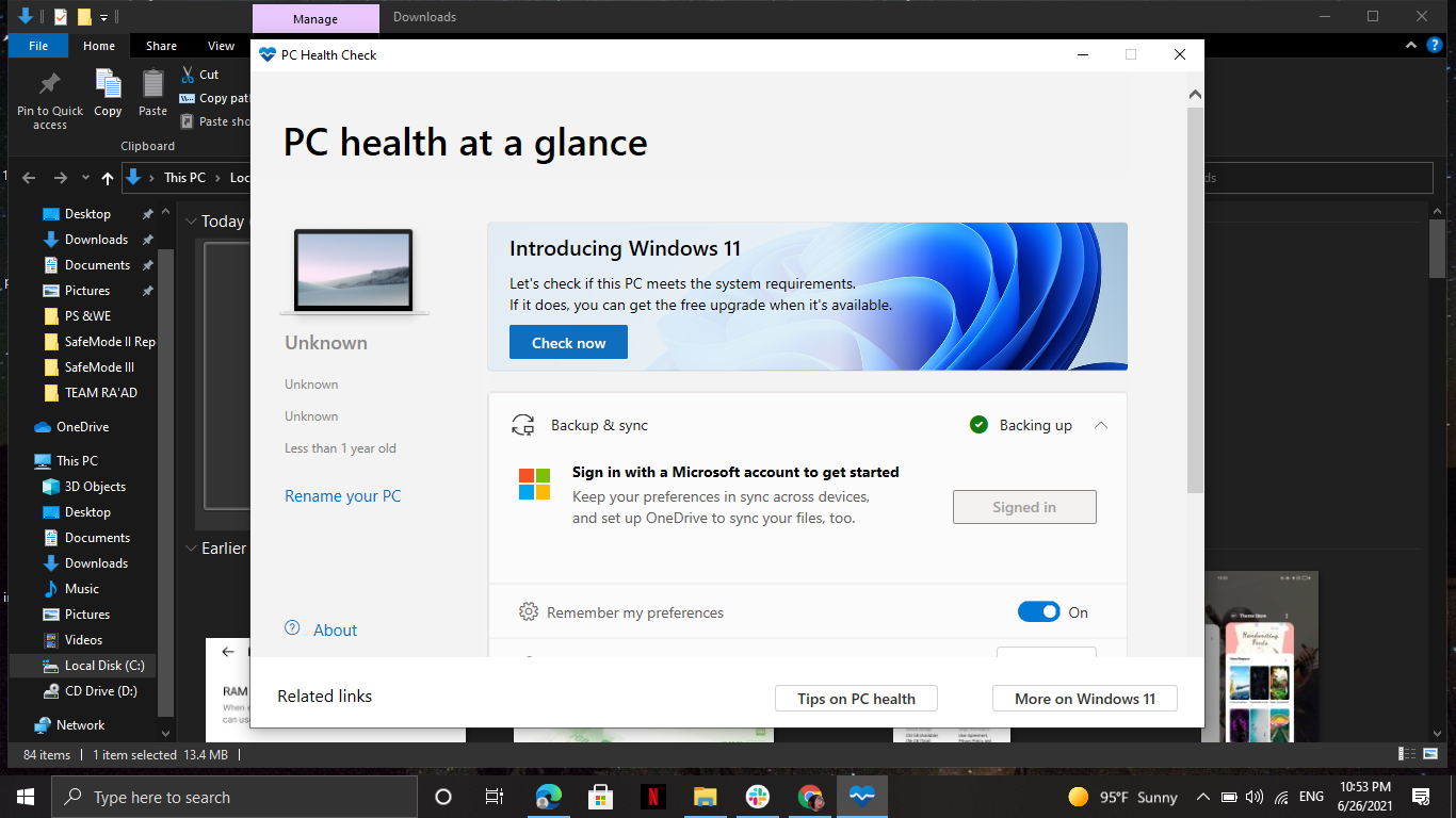 أداة PC Health Check لفحص التوافق مع متطلبات تشغيل ويندوز 11