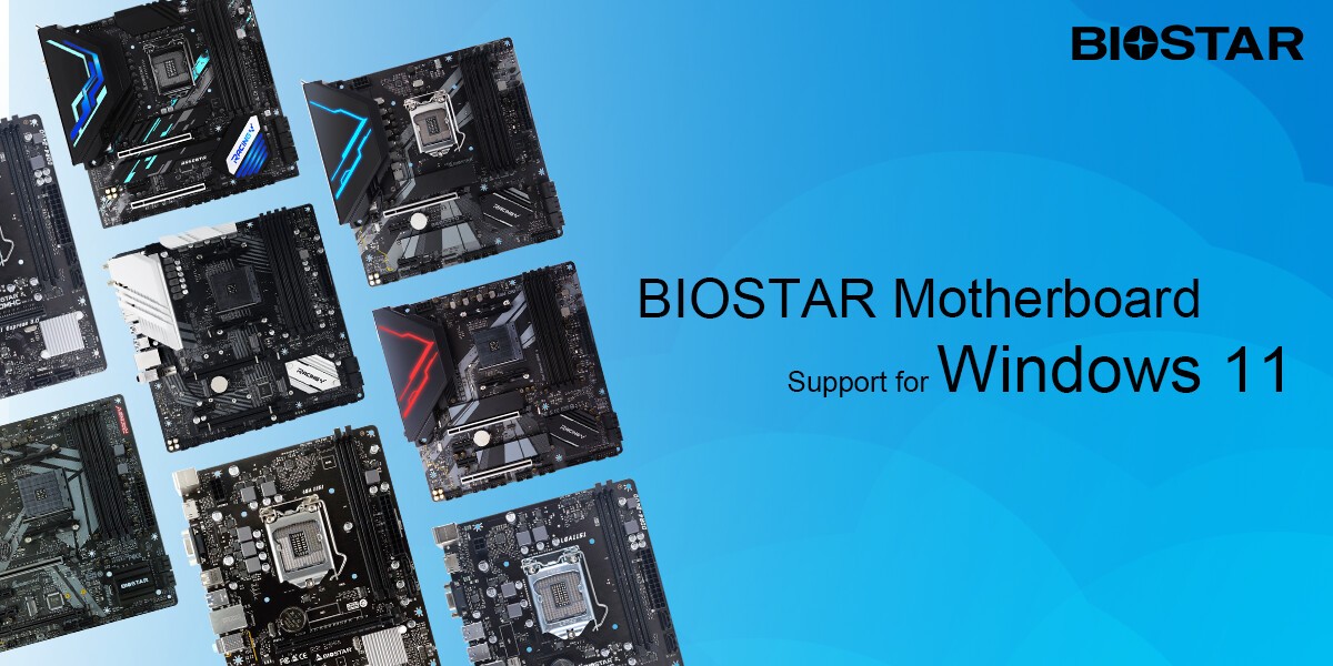 شركة BIOSTAR عن قائمة لوحاتها الأم الداعملة لنظام تشغيل Windows 11