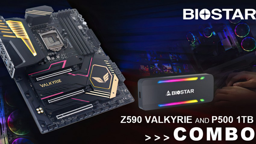 شركة BIOSTAR تستعرض اللوحة الأم Z590 VALKYRIE ووحدة التخزين P500 1TB