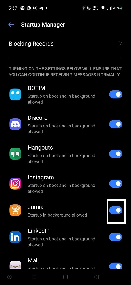 Block Auto Start Update Android