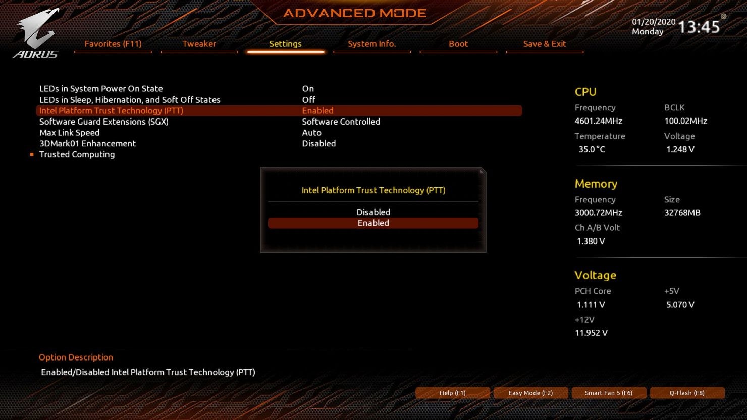 gigabyte windows 11 tpm