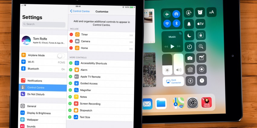 كيف تضيف إعداداتٍ أخرى إلى قائمة التحكم على iPad؟