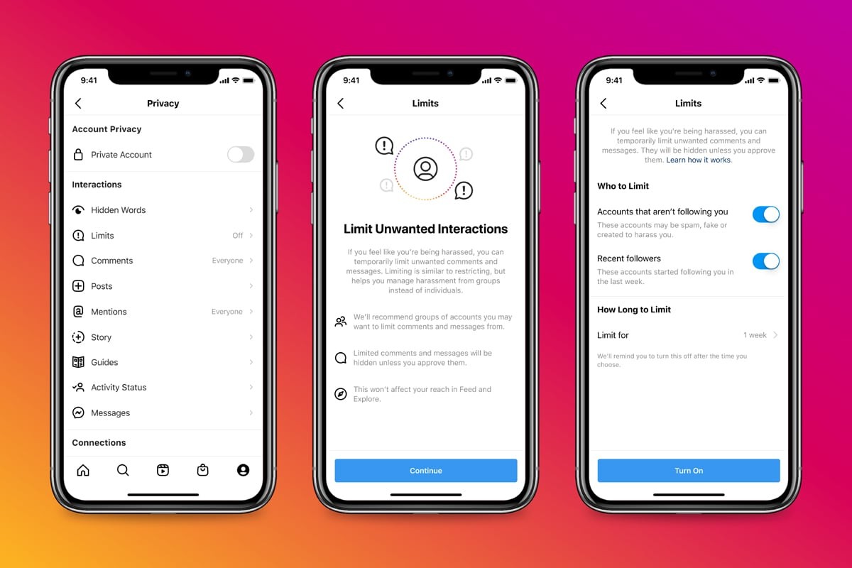 Instagram Limits إنستاجرام