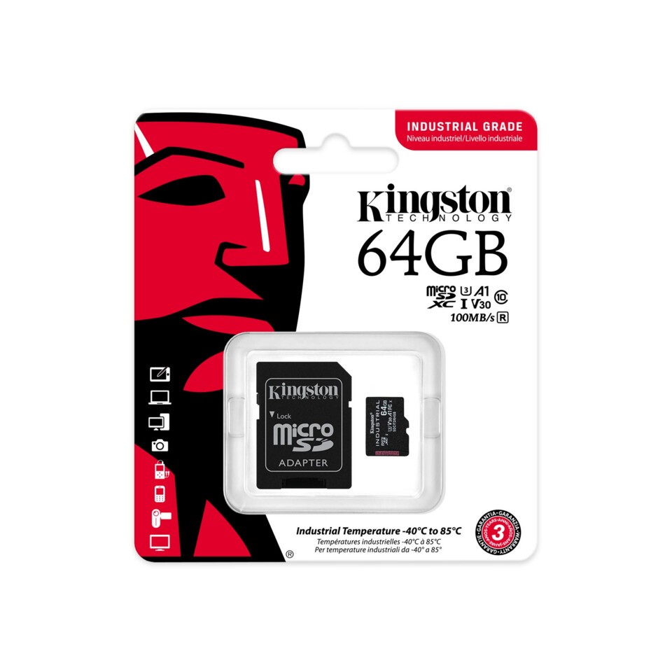 كينغستون تعلن عن بطاقات microSD الصناعية الجديدة