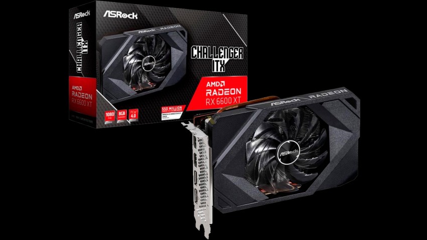 شركة ASRock تكشف عن بطاقة Challenger ITX RX 6600 XT بمروحة واحدة!