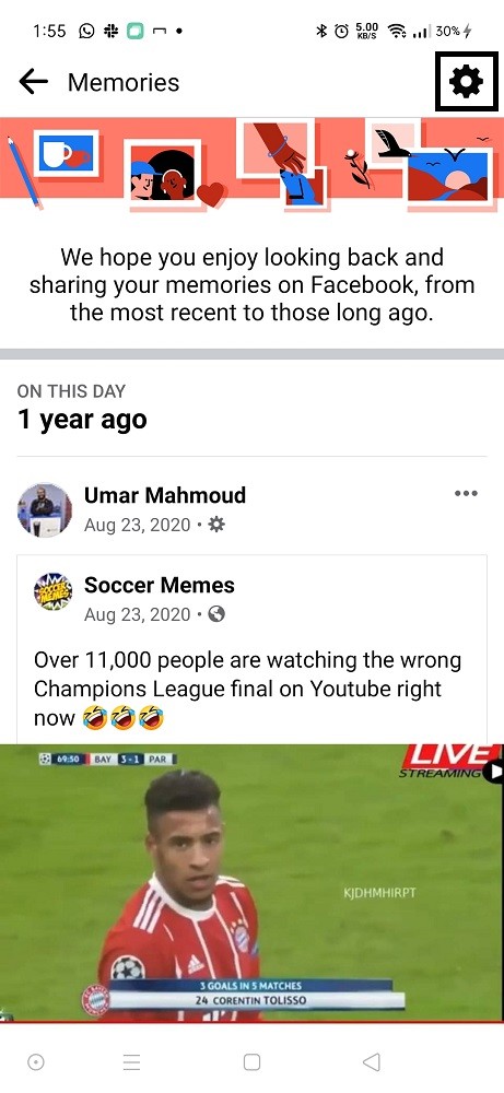 Facebook Memories Person Disable 1