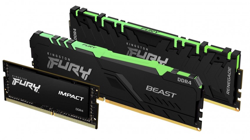 Kingston تعلن عن توفر خيارات كثيرة من ذواكر FURY DDR4/DDR3 للاعبين
