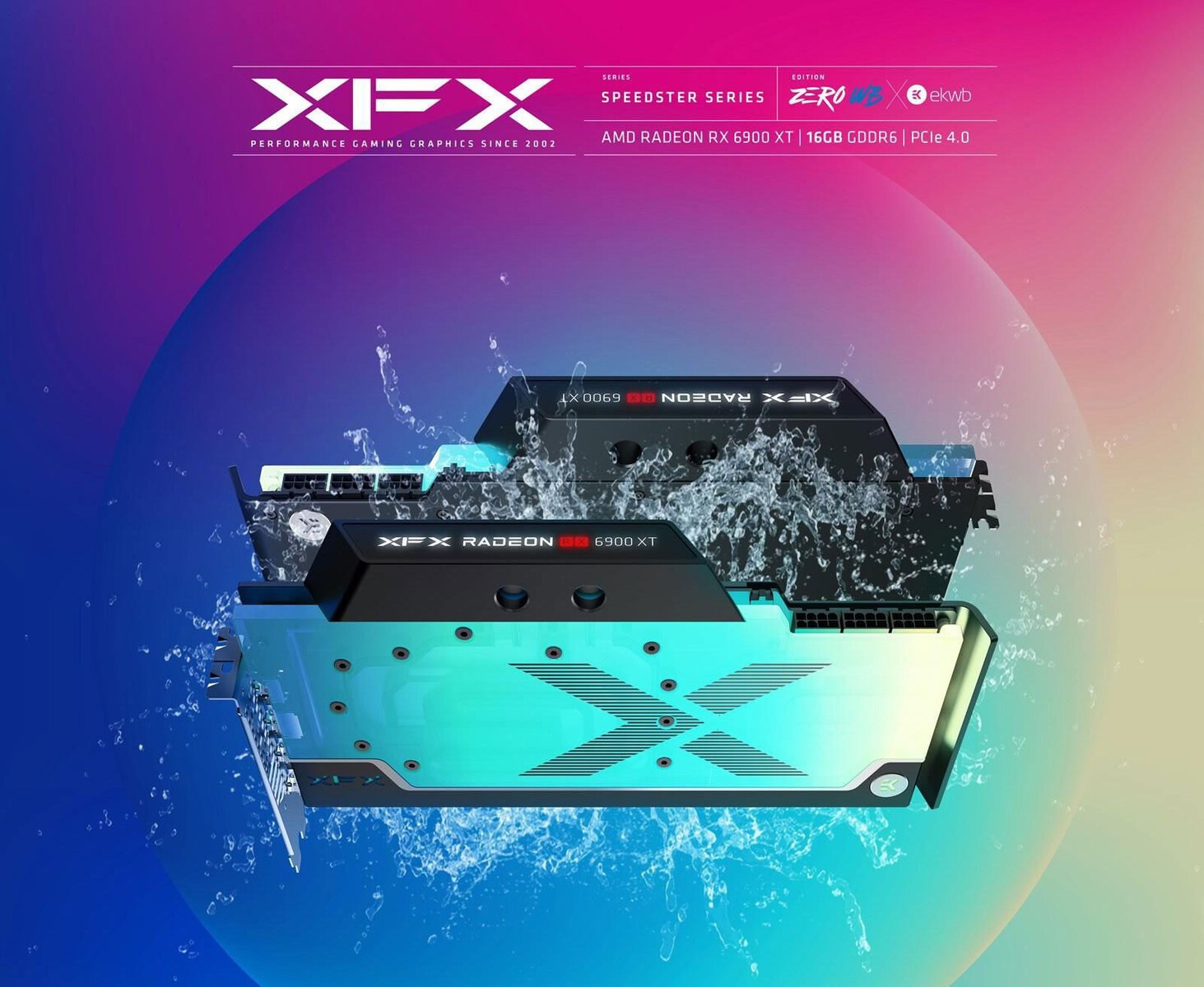 XFX تُطلق صورة تشويقية لبطاقة RX 6900 XT Speedster Zero WB الجديدة