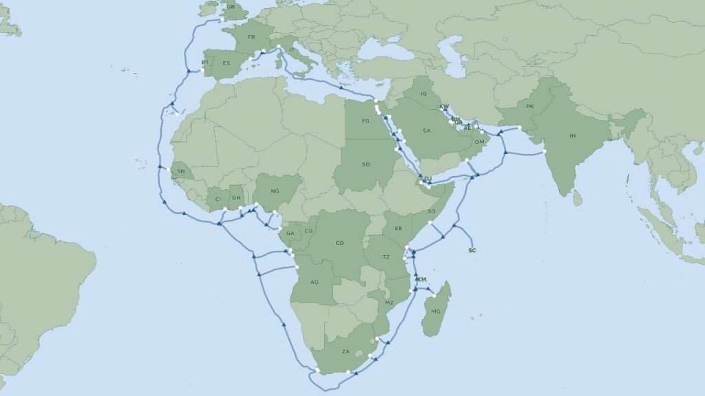 الكابل البحري 2Africa